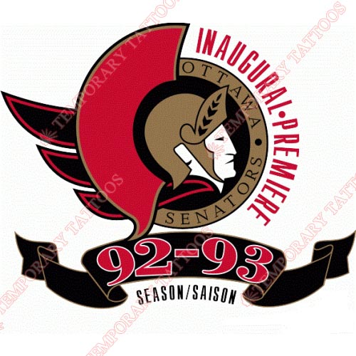 Ottawa Senators Customize Temporary Tattoos Stickers NO.281